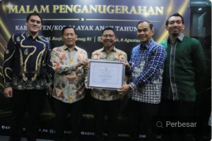 Pemkot Tangerang Kembali Raih Penghargaan Kota Layak Anak dari Kementerian PPPA RI